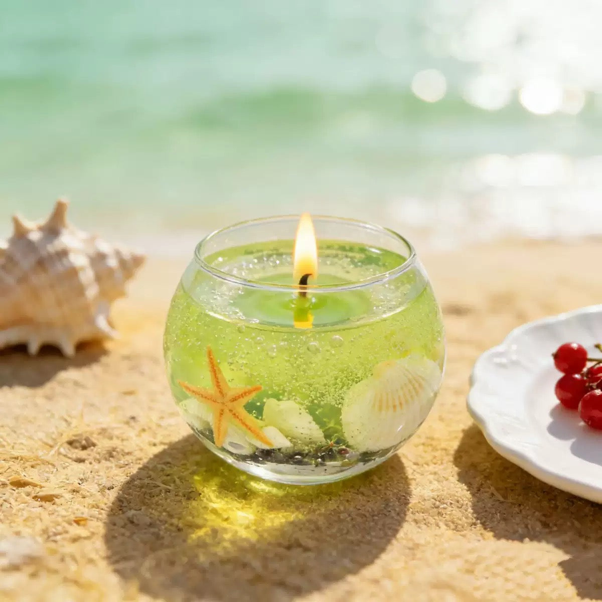 Lavender vanilla summer series gel wax scented candles