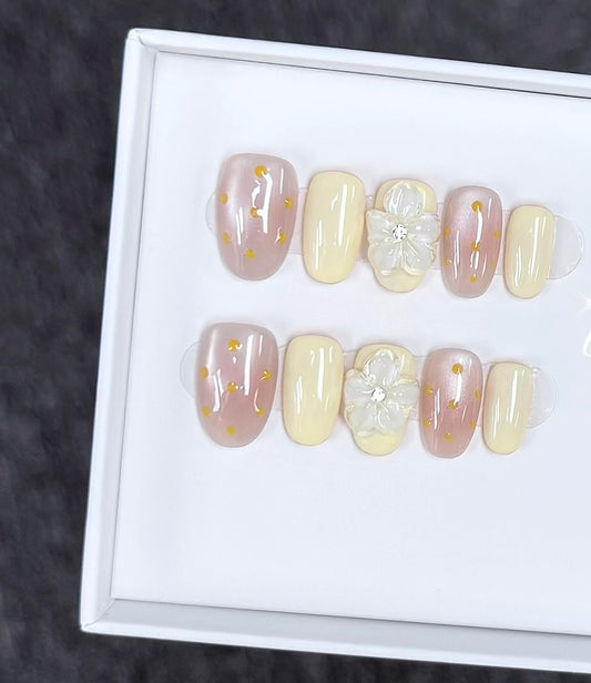 J38 Handmade Cute press on nails