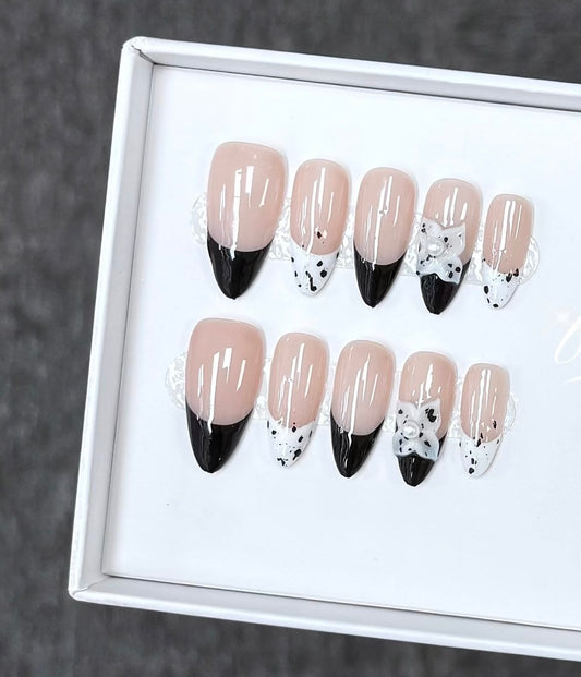 J26 Handmade Almond press on nails