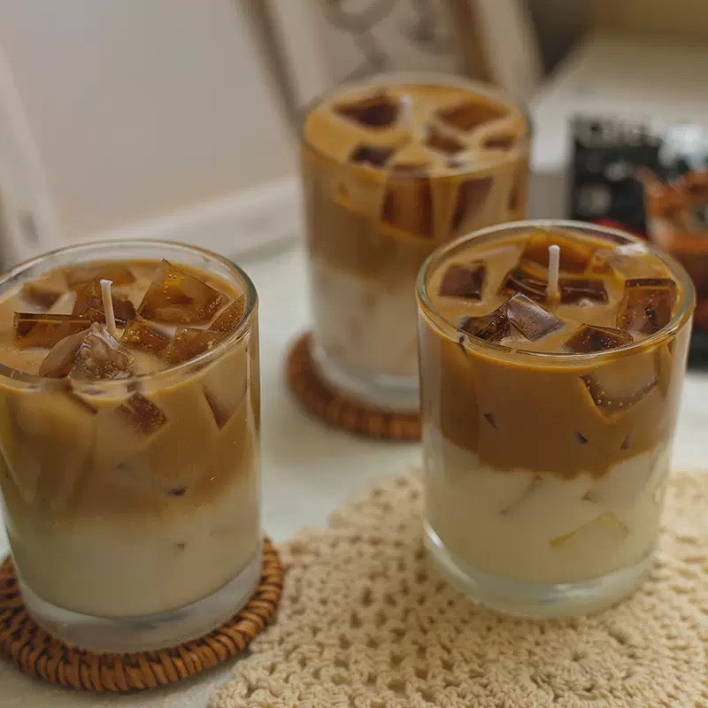 Soy wax coffee scent gel wax scented candle for Christmas